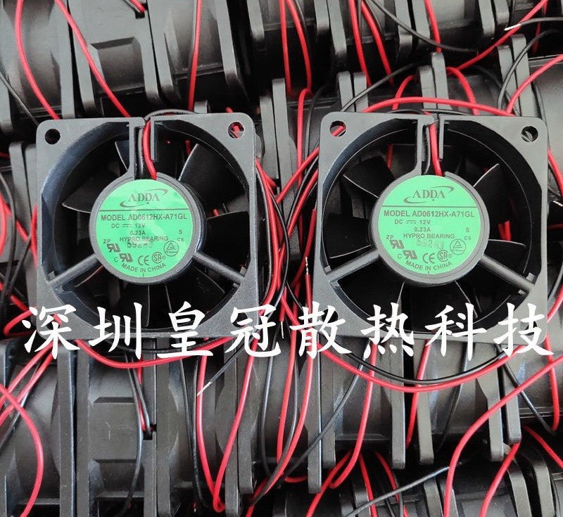 ADDA AD0612HX-A71GL 12V 0.23A 2wires Cooling Fan ADDA AD0612HX-A71GL 12V 0.23A 2wires Cooling Fan